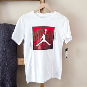 Jordan Air Red Logo Graphic Tee (Boys Large, NWT)